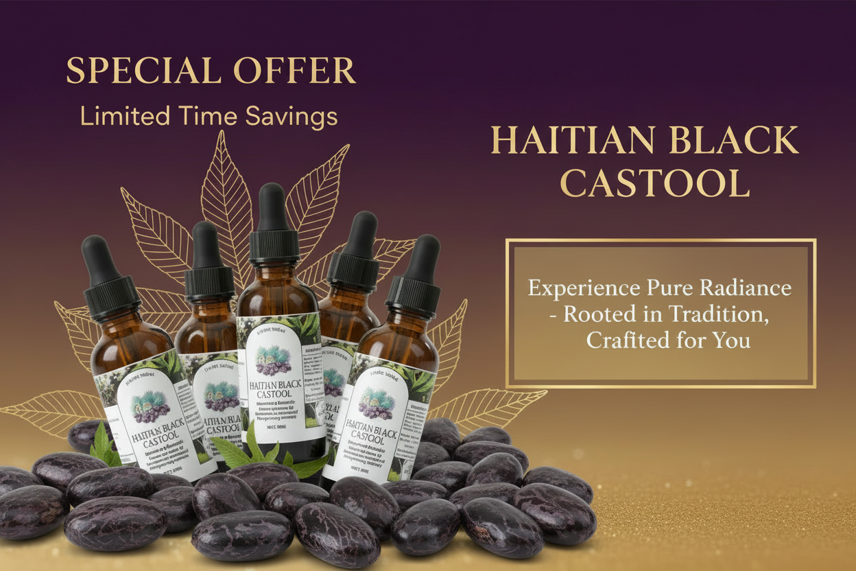 Aurore Luxure Haitian Black Castor Oil– Organic & Natural 100% Pure Castor Hair & Body Oil