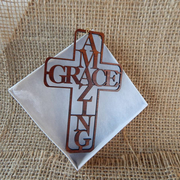 Amazing Grace Koa Ornament - Hawaii Bookmark