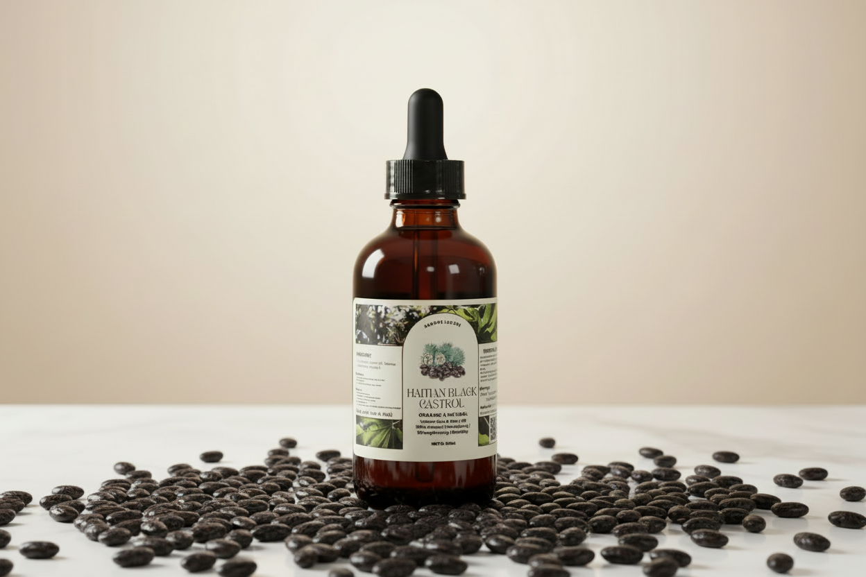 Aurore Luxure Haitian Black Castor Oil– Organic & Natural 100% Pure Castor Hair & Body Oil