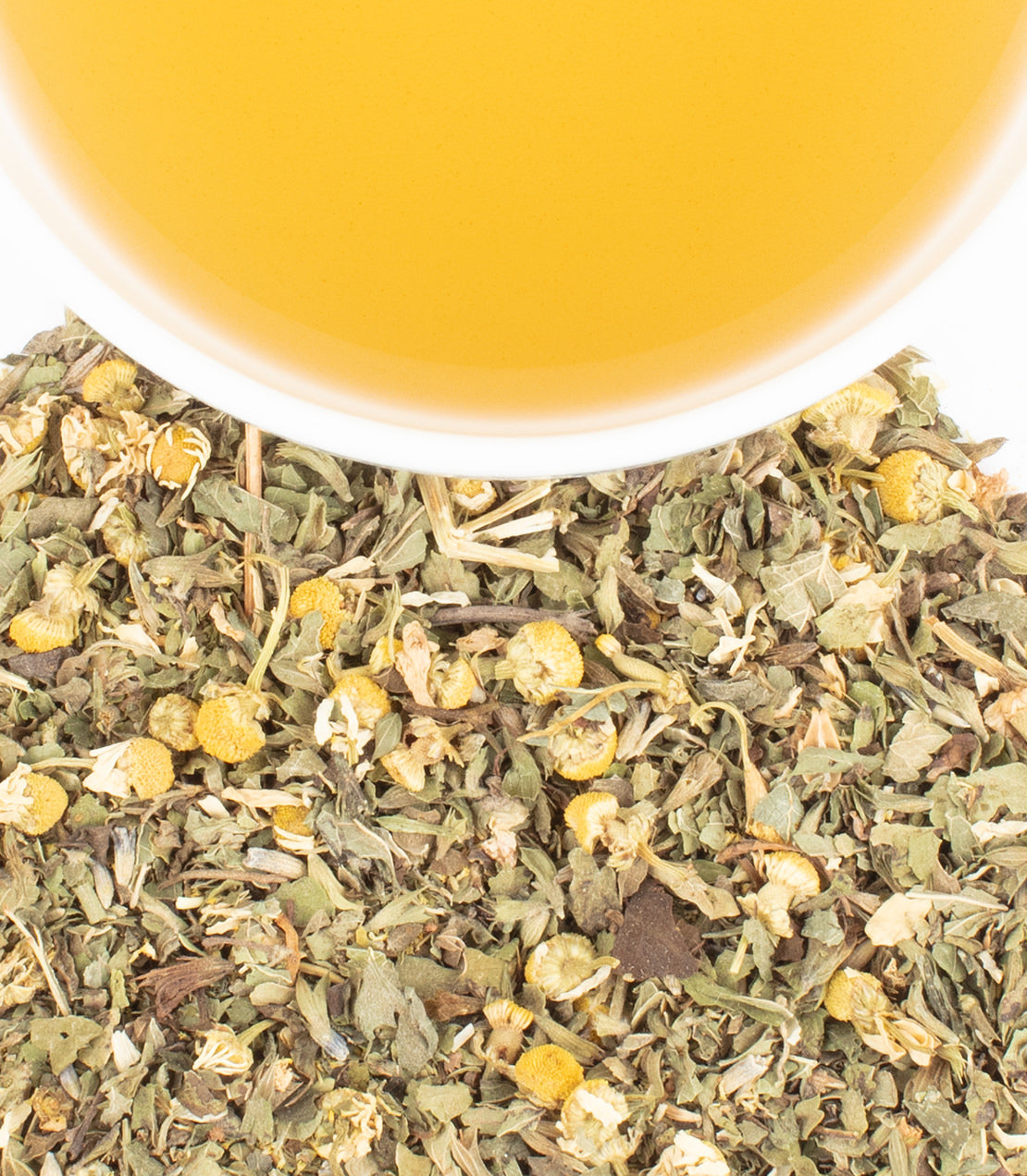 Natural botanical blend tea tin.