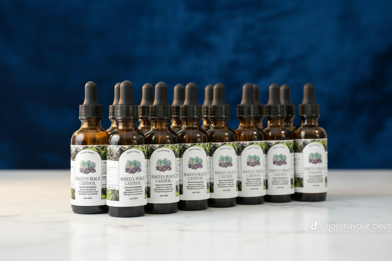 Aurore Luxure Haitian Black Castor Oil– Organic & Natural 100% Pure Castor Hair & Body Oil