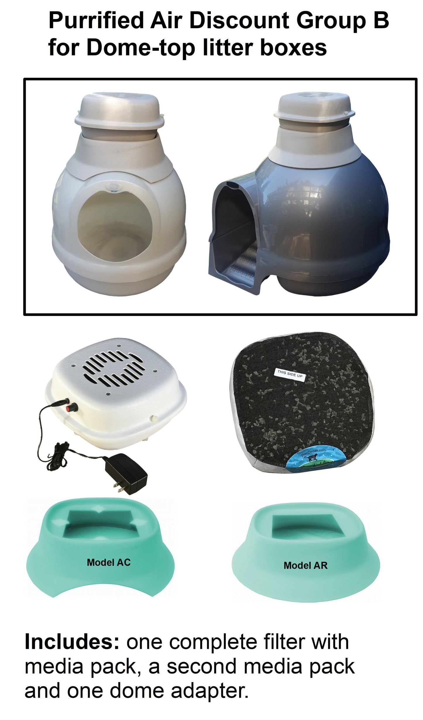 Air Purifier + Dome Adapter Bundle