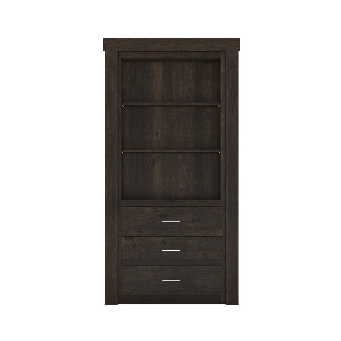 Hidden Flush Mount Knotty Alder Dresser Door