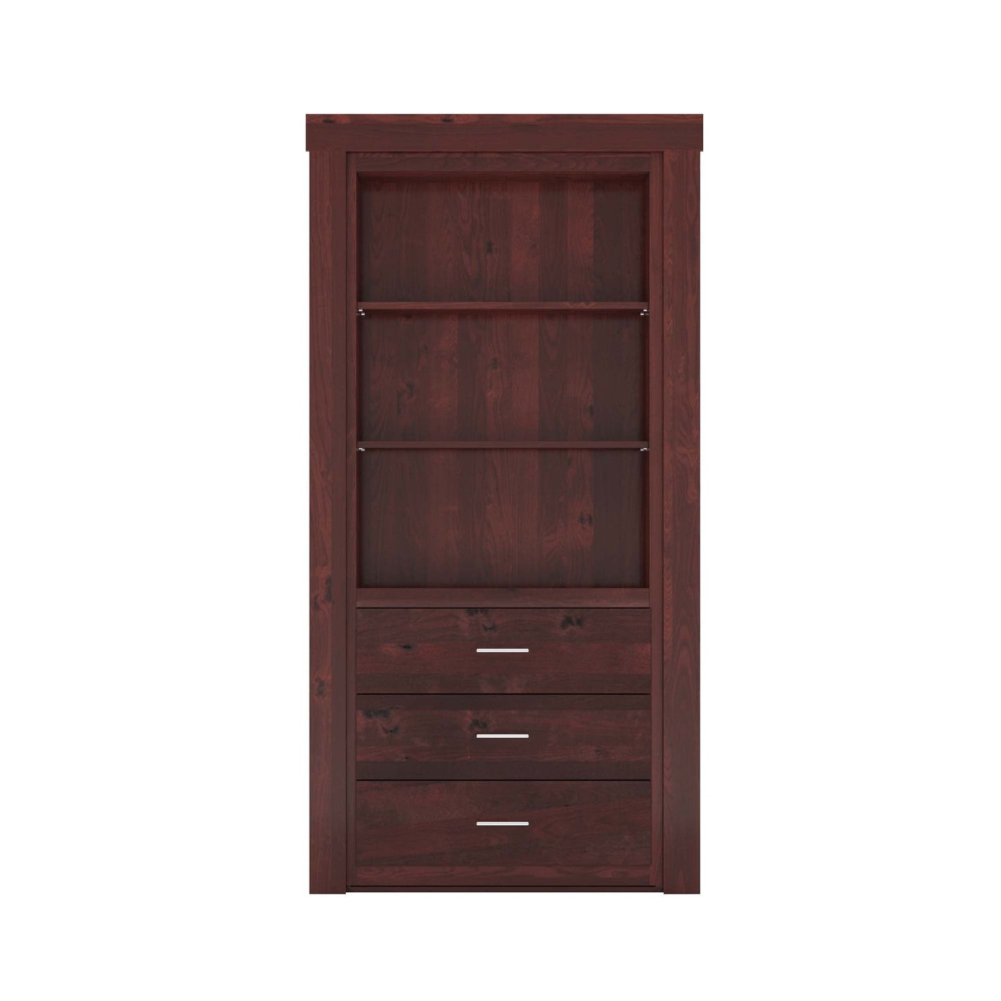 Hidden Flush Mount Knotty Alder Dresser Door