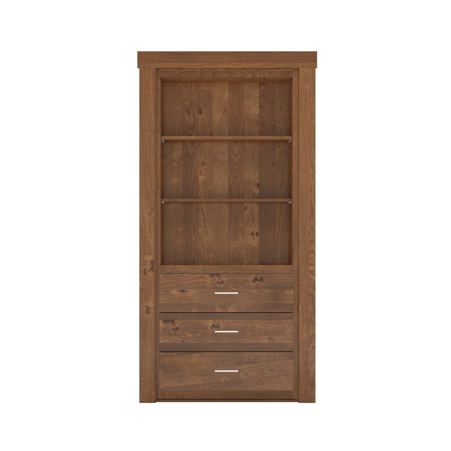 Hidden Flush Mount Knotty Alder Dresser Door