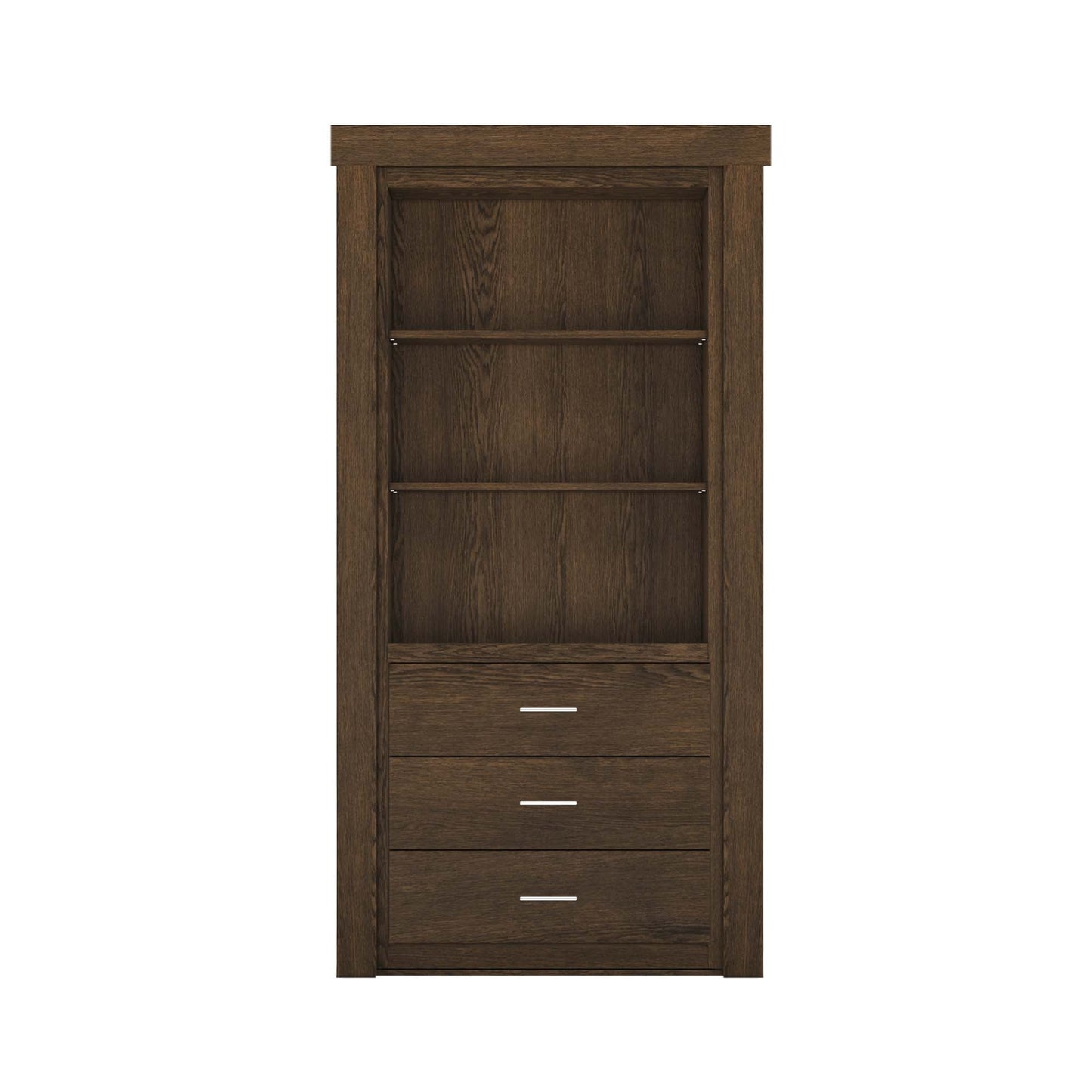 Hidden Flush Mount Oak Dresser Door
