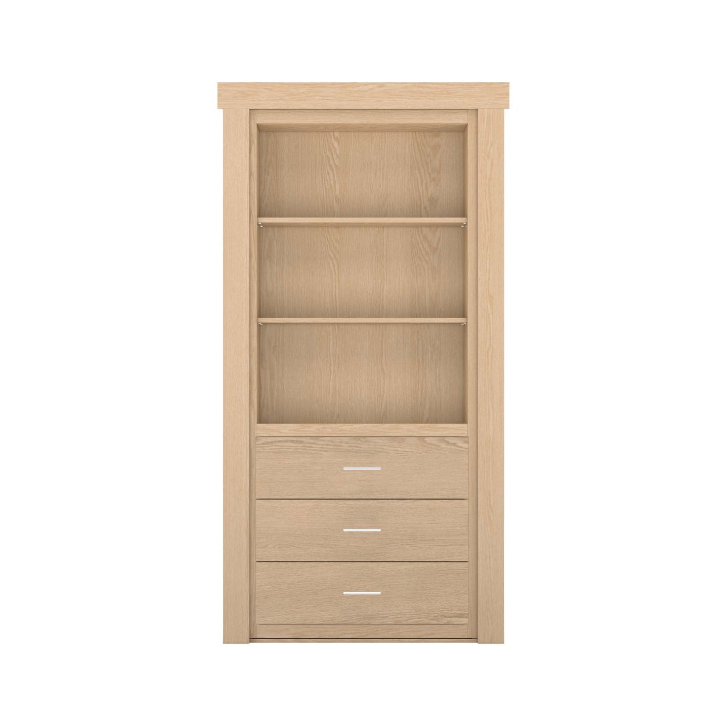 Hidden Flush Mount Oak Dresser Door