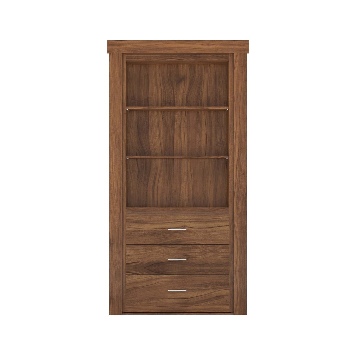 Hidden Flush Mount Walnut Dresser Door