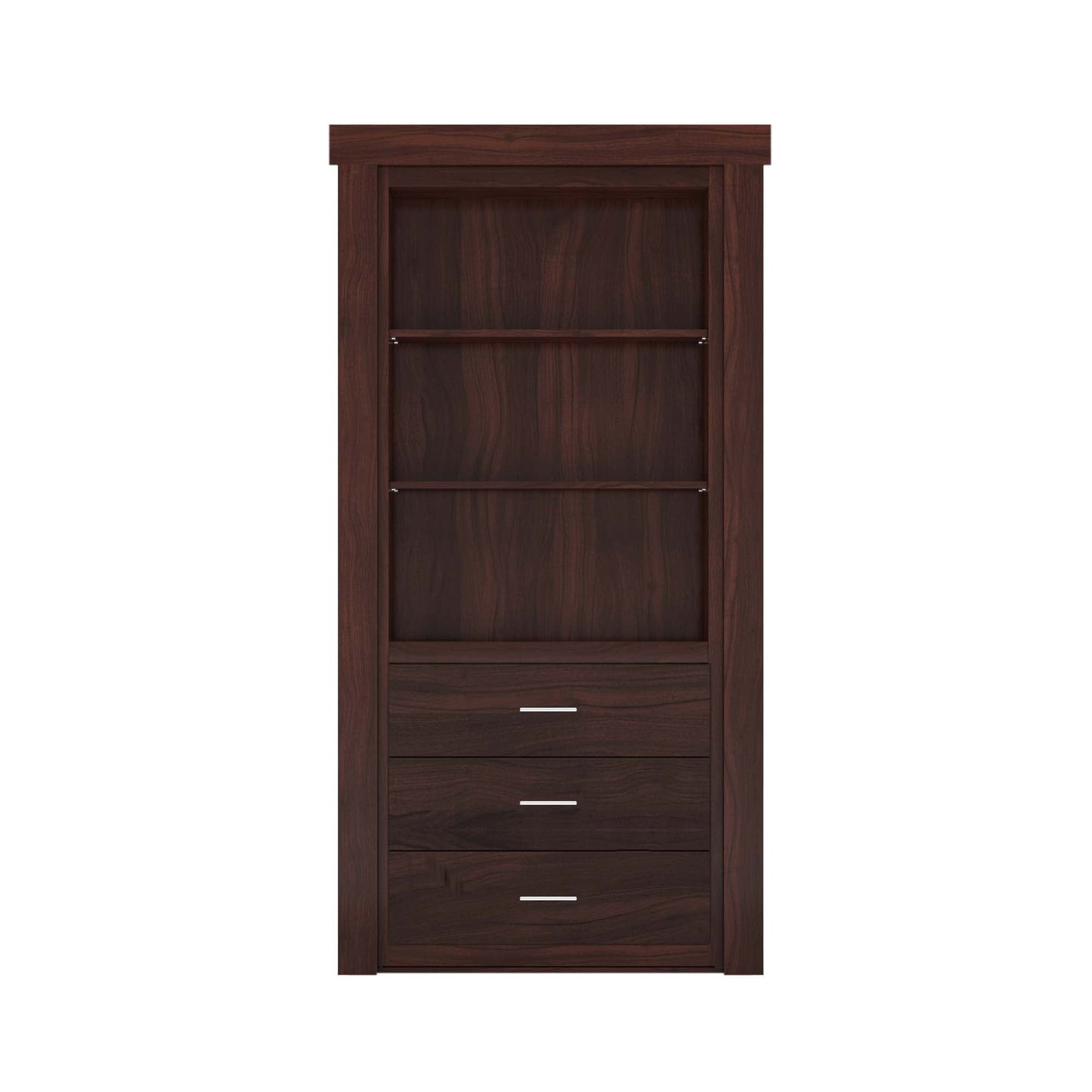 Hidden Flush Mount Walnut Dresser Door