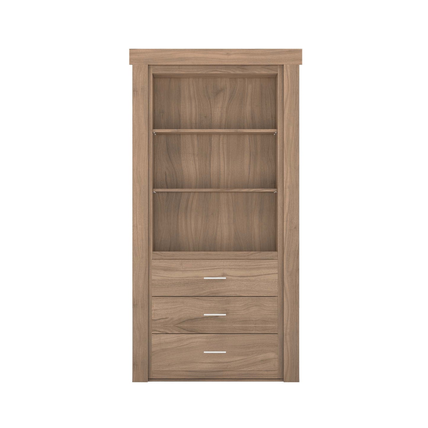 Hidden Flush Mount Walnut Dresser Door