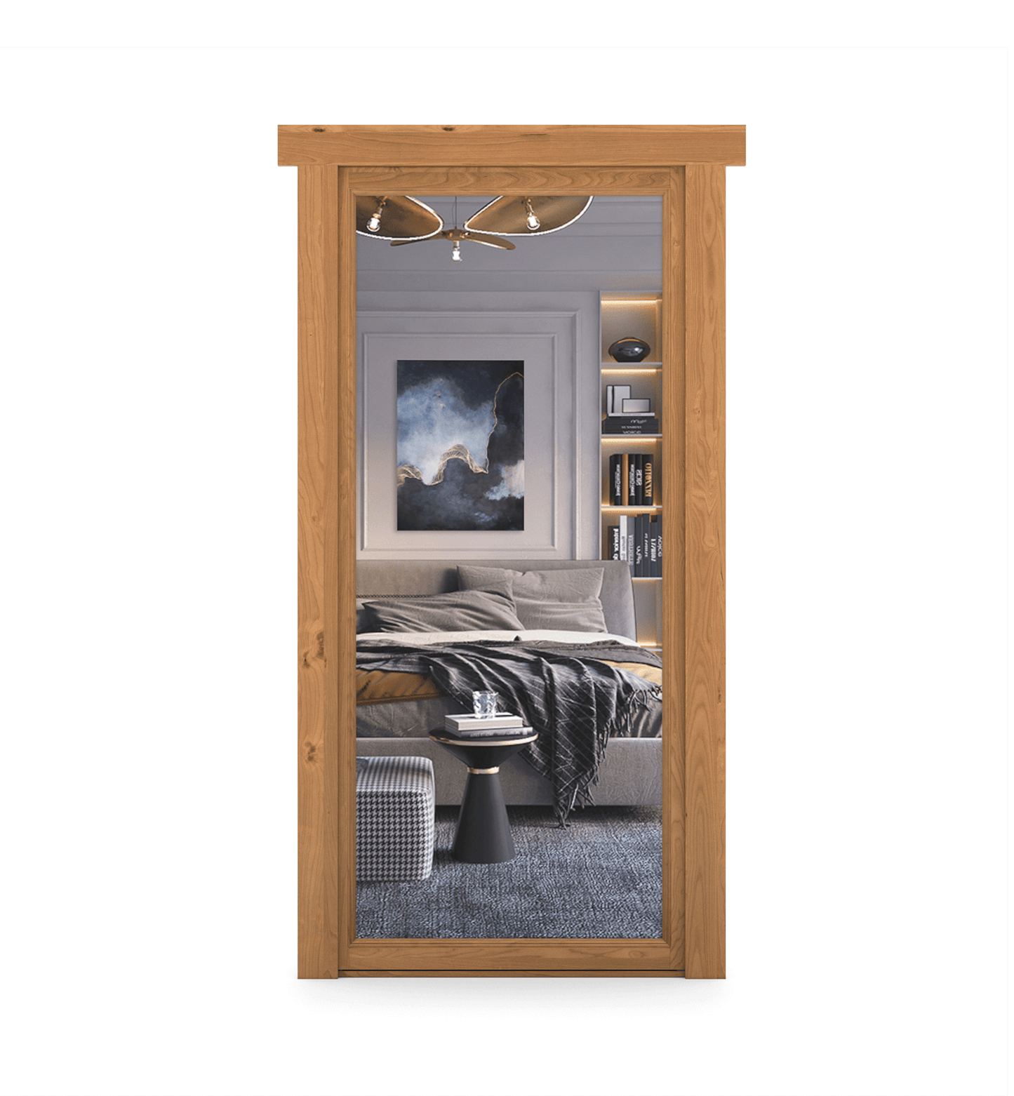 Hidden Alder Mirror Door