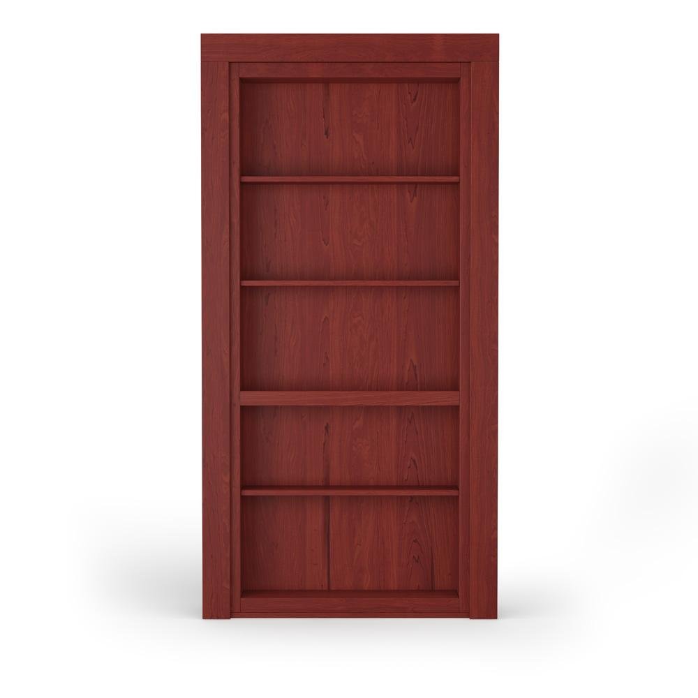 Single Flush Mount Maple Hidden Bookcase Door
