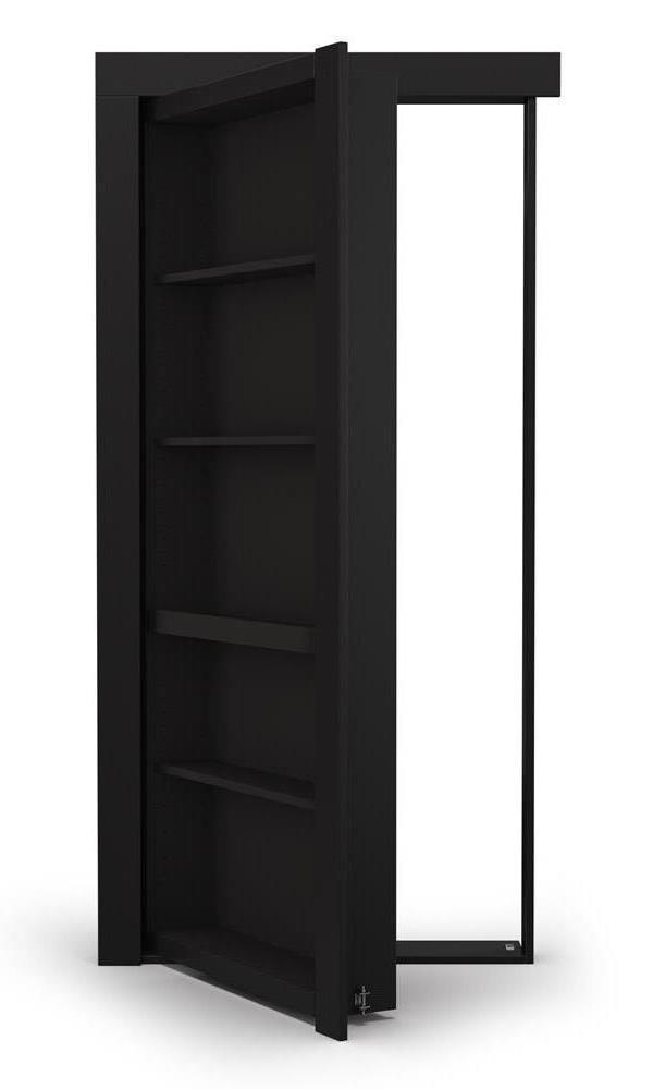 Assembled Flush Mount Paint Grade Hidden Bookcase Door