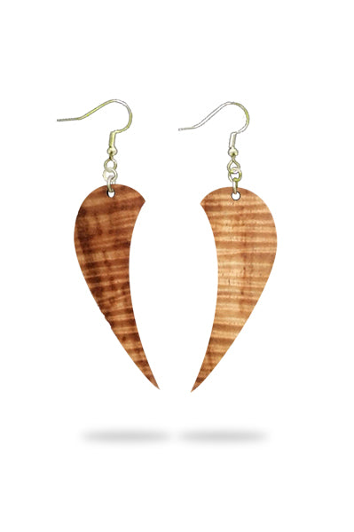 Anela Koa Earrings - Hawaii Bookmark