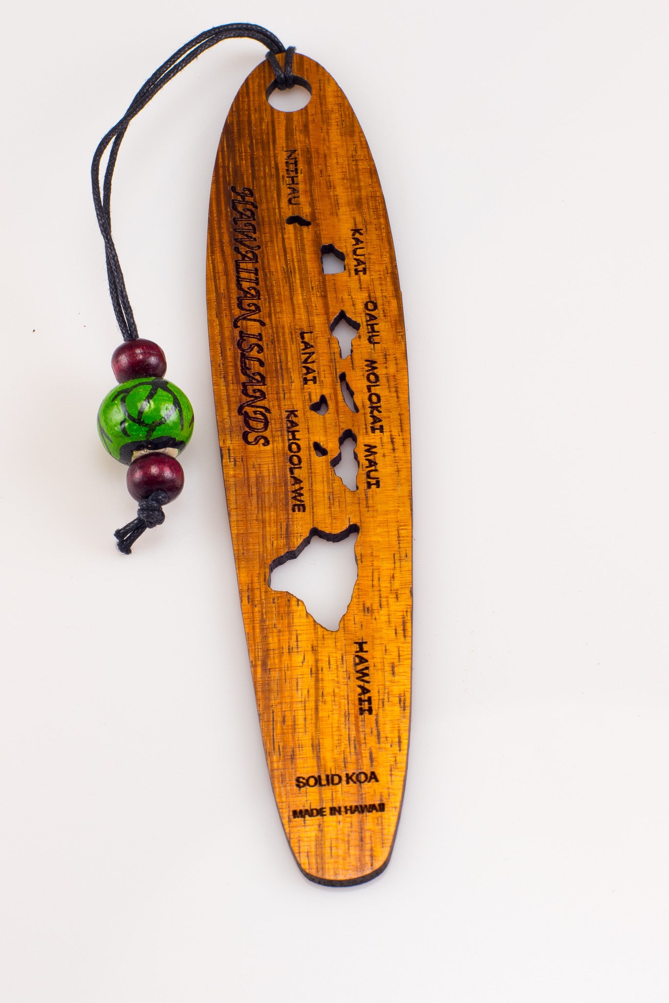 Island Chain Koa Bookmark - Hawaii Bookmark