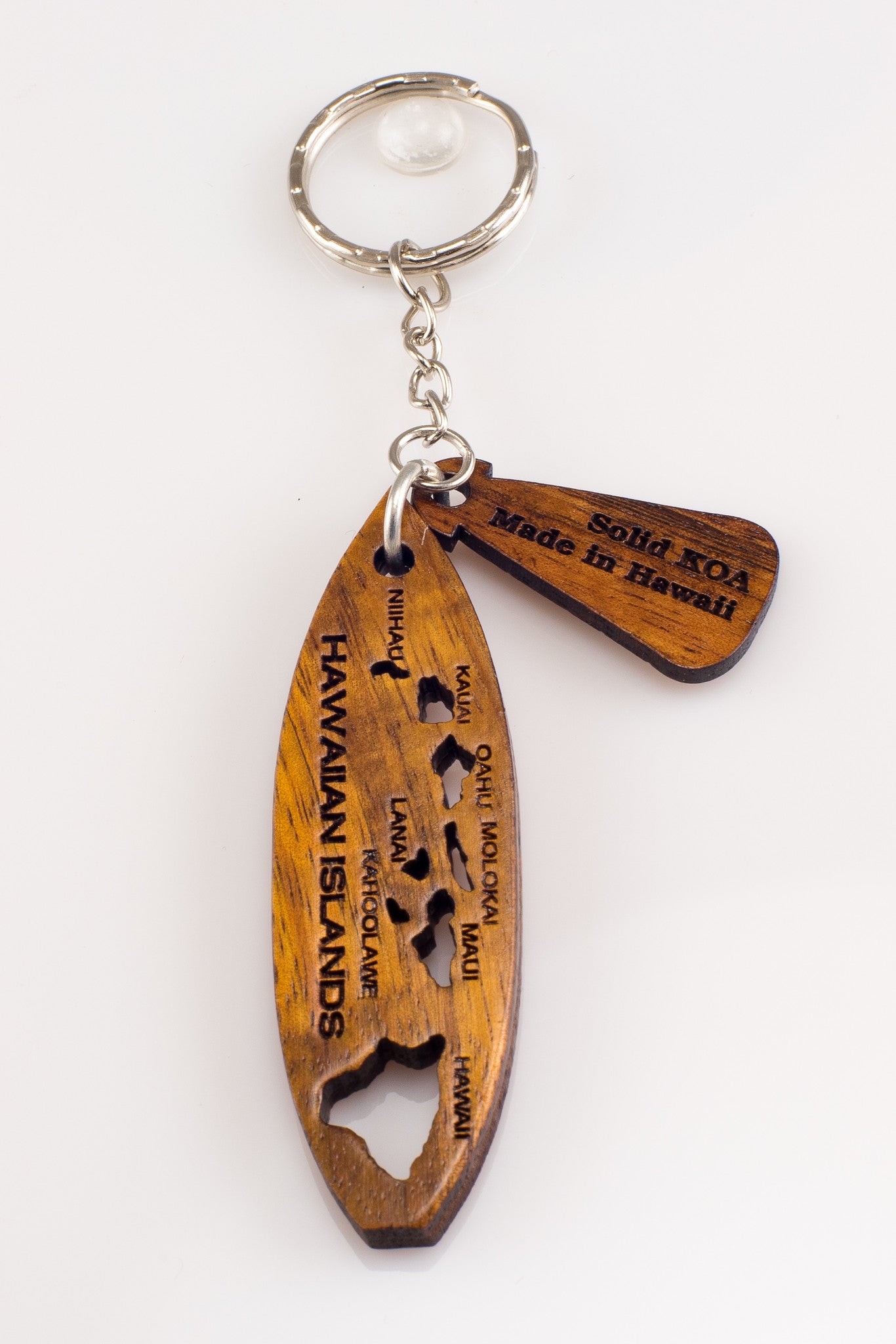 Island Chain Koa Keychain - Hawaii Bookmark