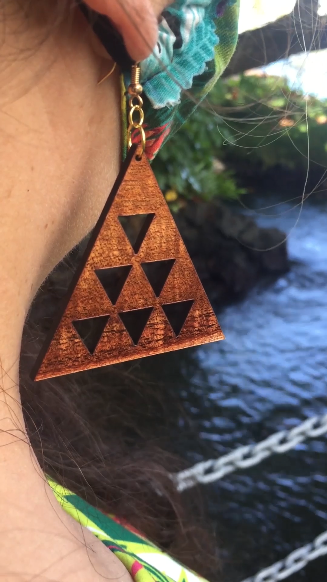 Mauna kea 2025 koa earrings