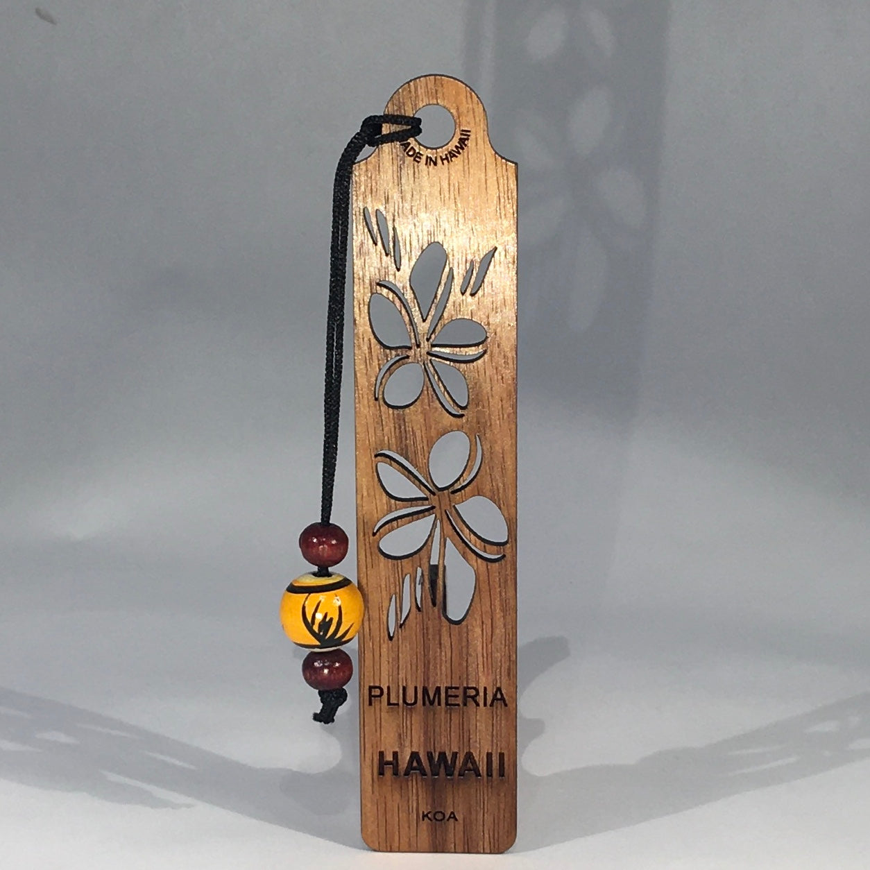 Plumeria Koa Bookmark - Hawaii Bookmark