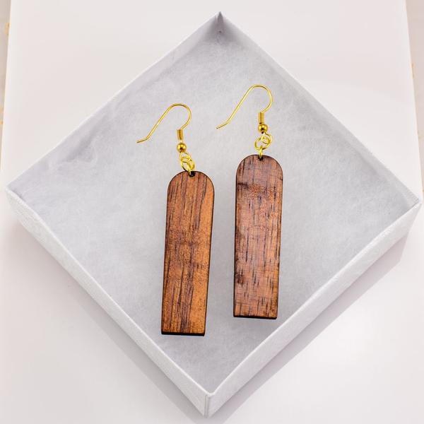 Alaia Koa Earrings - Hawaii Bookmark