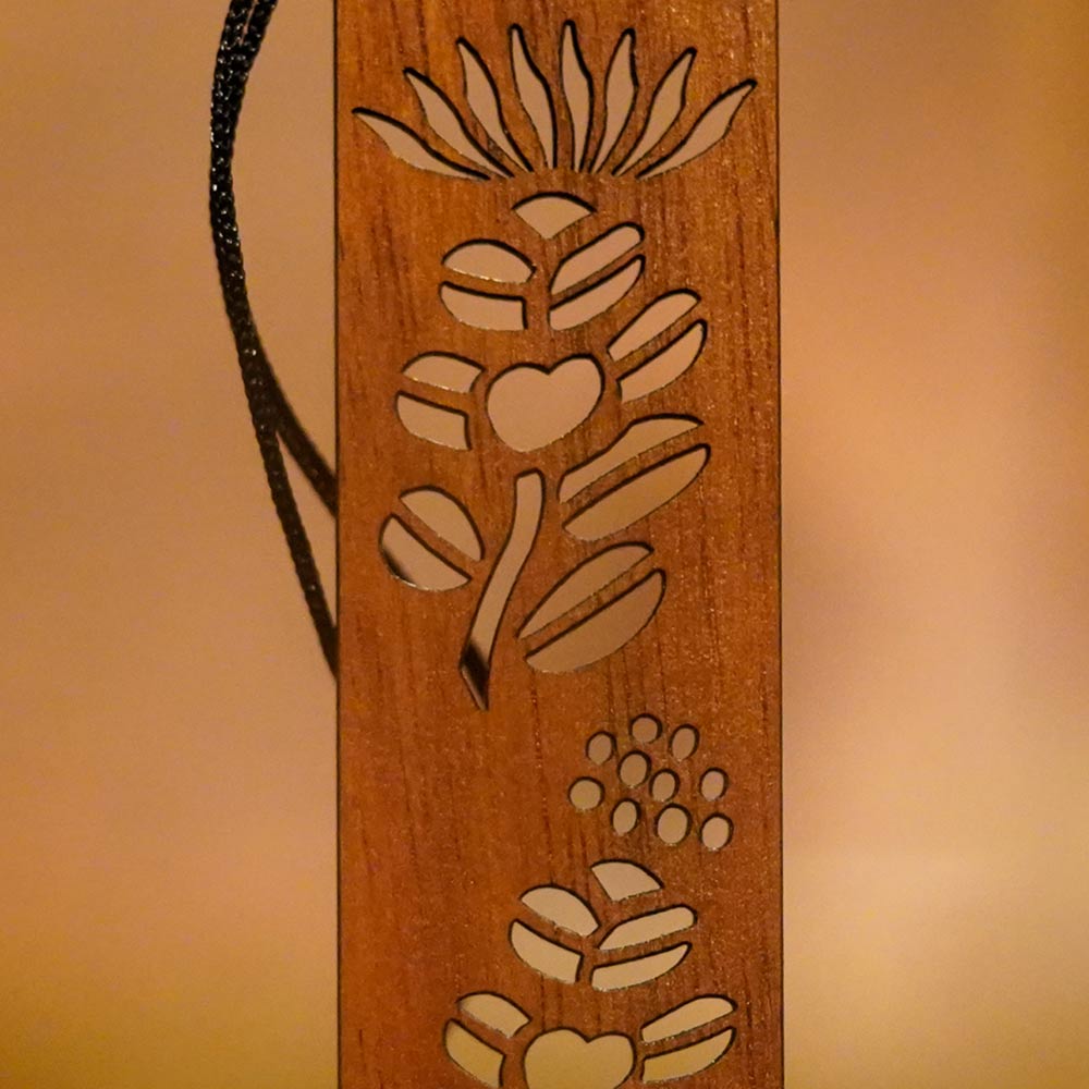 Lehua Koa Bookmark - Hawaii Bookmark