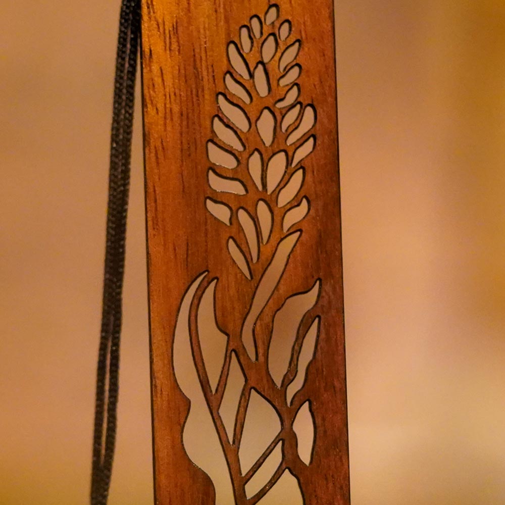 Red Ginger Koa Bookmark - Hawaii Bookmark