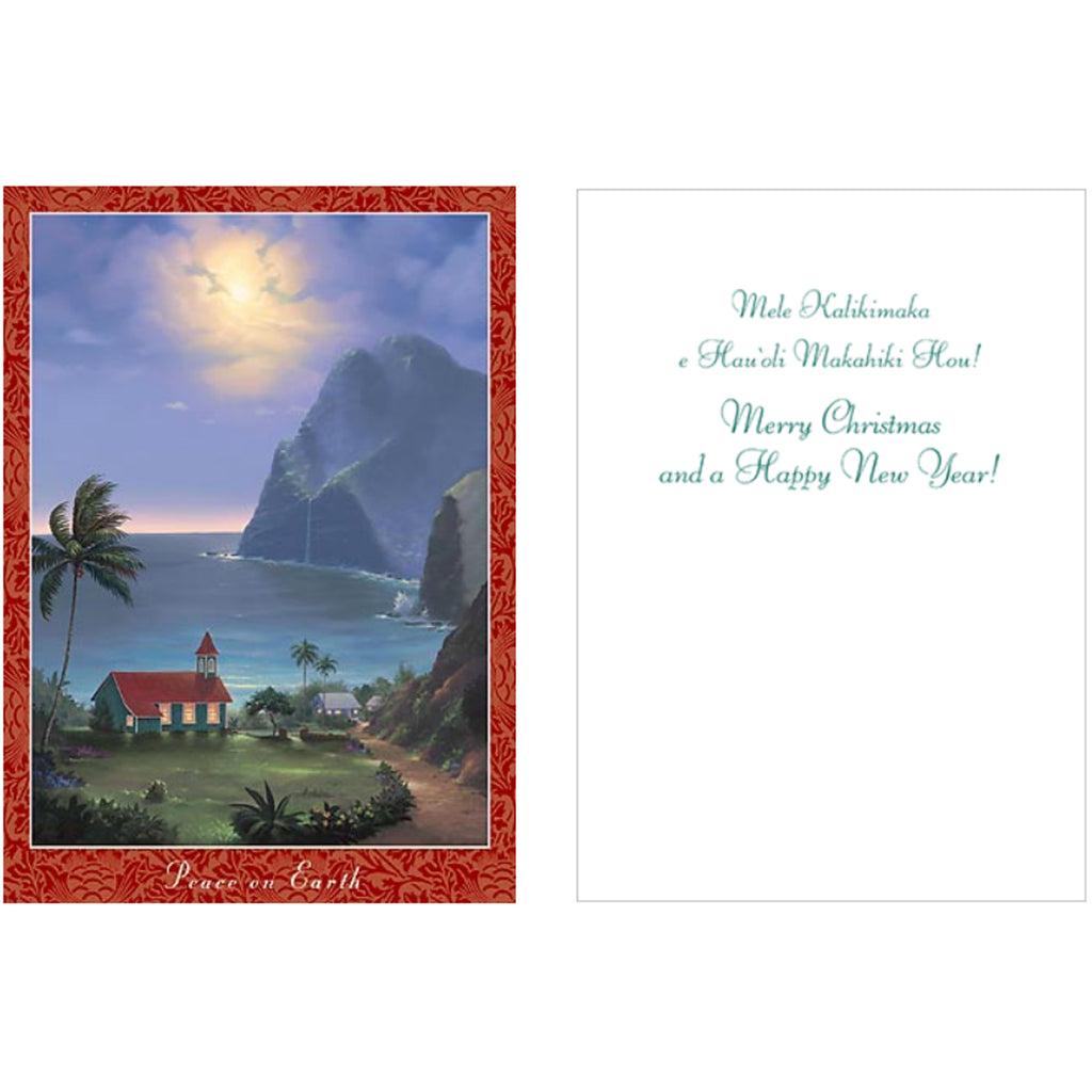 Island Style Holiday Greeting Cards Peace On Earth