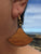 Mino'aka Koa Wood Earrings - Hawaii Bookmark