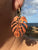 Monstera Koa Earrings - Hawaii Bookmark
